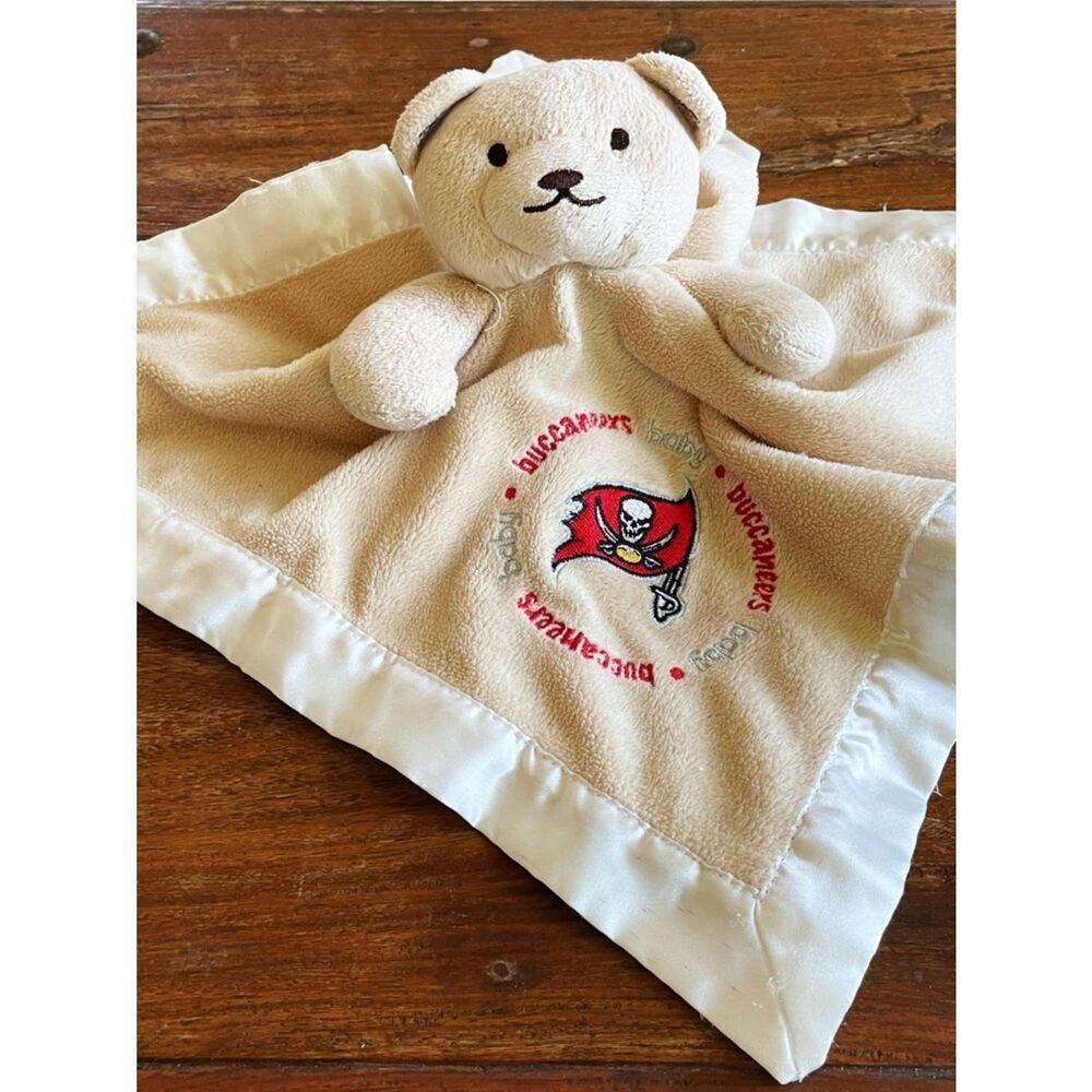 Baby Fanatic Cream Teddy Bear Cuddle Blanket Baby Buccaneers Soft Humorous